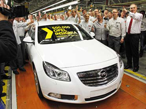 С конвейера завода Opel в Рюссельсхайме сошел 500-тысячный Insignia